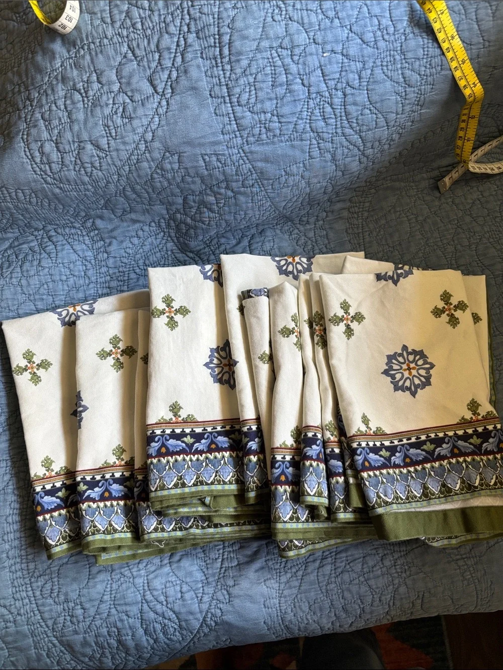 Williams Sonoma Sicily Verdi Napkins Set of 12